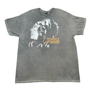 Temple of the Dog Band T-Shirt Mens Charcoal Gray Grunge Rock Graphic Tee Mdiu